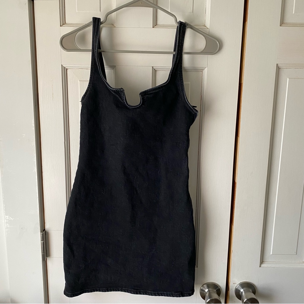 Zara Denim Mini Dress Xs